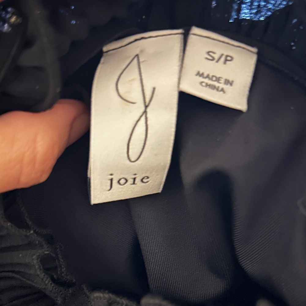 JOIE Ruffle Strappy Black Bodysuit - Picture 6 of 6